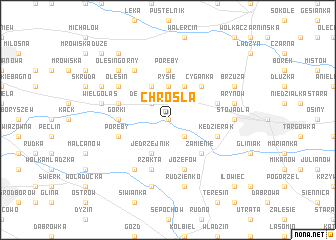 map of Chrośla