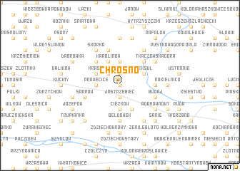 map of Chrośno