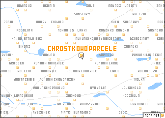 map of Chrostkowo Parcele