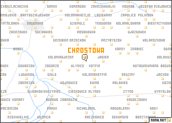 map of Chrostowa