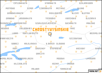 map of Chrósty Wysinskie