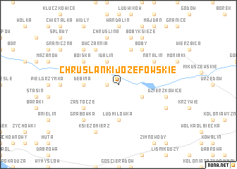 map of Chruślanki Józefowskie