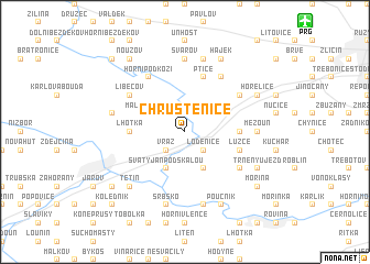 map of Chrustenice