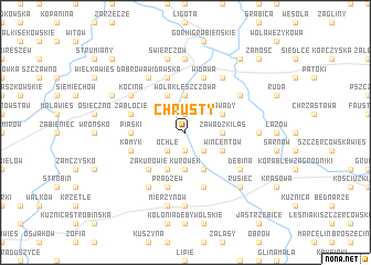 map of Chrusty
