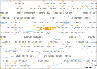 map of Chrusty