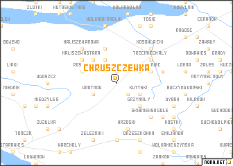 map of Chruszczewka