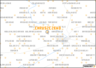 map of Chruszczewo