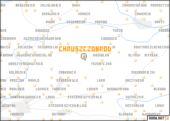 map of Chruszczobród