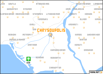 map of Chrysoúpolis