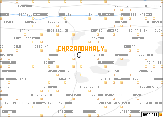 map of Chrzanów Mały