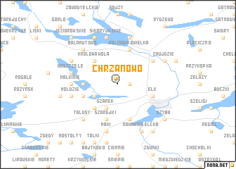 map of Chrzanowo