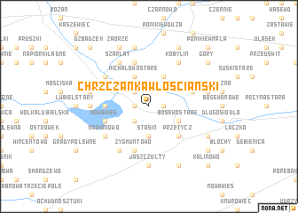 map of Chrzczanka Włościański