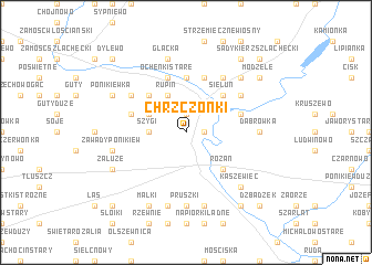 map of Chrzczonki