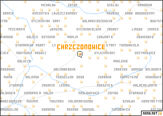 map of Chrzczonowice