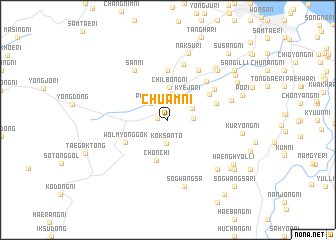 map of Chuam-ni