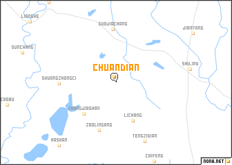 map of Chuandian