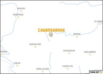 map of Chuanshanhe