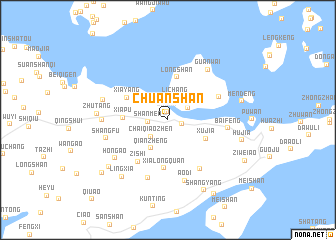 map of Chuanshan