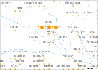 map of Chuaquenún