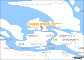 map of Chubalo-Navolok