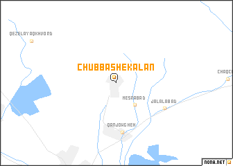 map of Chūb Bāsh-e Kalān