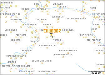 map of Chūb Bor