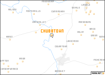 map of Chubbtown