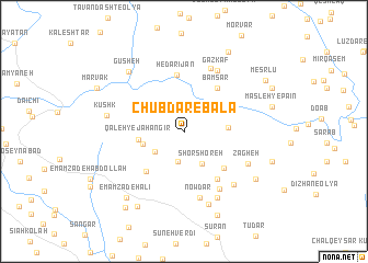 map of Chūbdār-e Bālā
