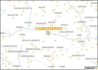 map of Chūbdār-e Pāʼīn