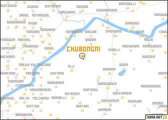 map of Chubong-ni