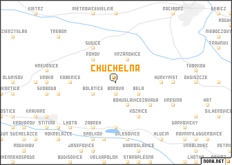 map of Chuchelná