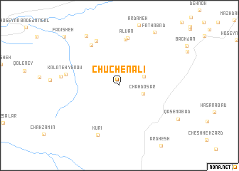 map of Chūchen ‘Alī