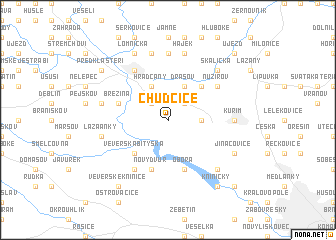 map of Chudčice