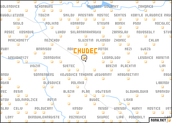 map of Chudeč