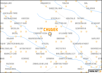 map of Chudek