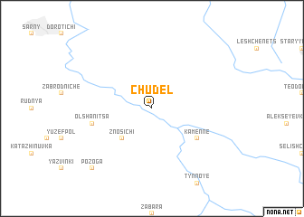 map of Chudelʼ