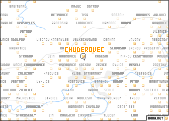 map of Chuderovec