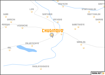 map of Chudinovo