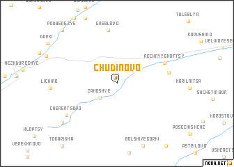 map of Chudinovo