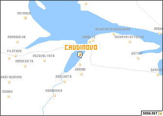 map of Chudinovo