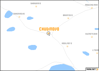 map of Chudinovo