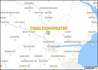 map of Chudleigh Knighton