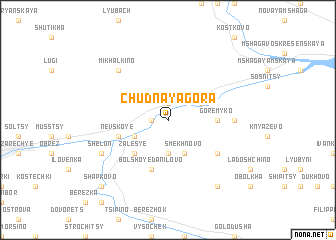 map of Chudnaya Gora