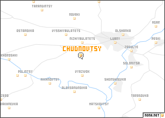 map of Chudnovtsy
