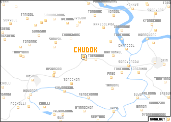 map of Chudŏk