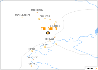 map of Chudovo