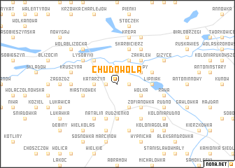 map of Chudowola