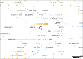 map of Chudsko