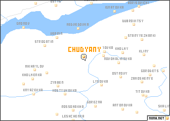 map of Chudyany