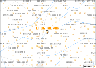 map of Chughālpur